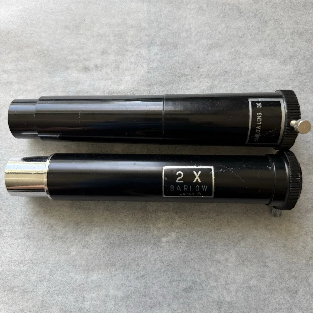 Lot Of 2 Vintage Barlow Lenses 2x Japanese And 3x For  telescopes Parts Only